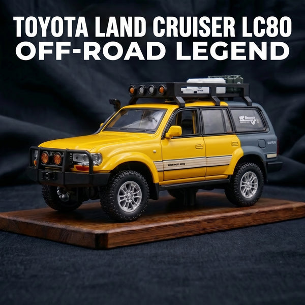 Land Cruiser 80 Series | 1:24 Collector Die-Cast | Yellow Finish