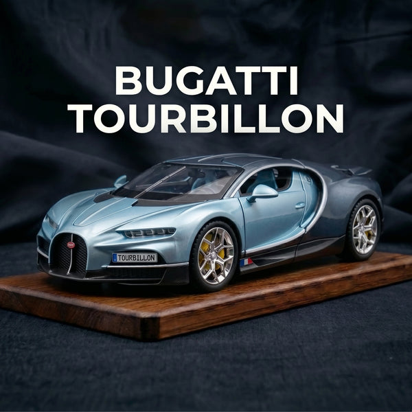 Bugatti Tourbillon | 1:24 Collector Die-Cast | Blue and Black Finish