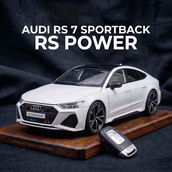 Audi RS7 | 1:18 Officially Licensed Die-Cast with Remote | White Finish