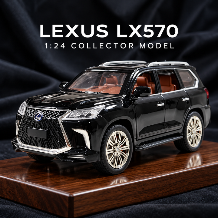 Lexus LX570 1:24 die-cast model in black