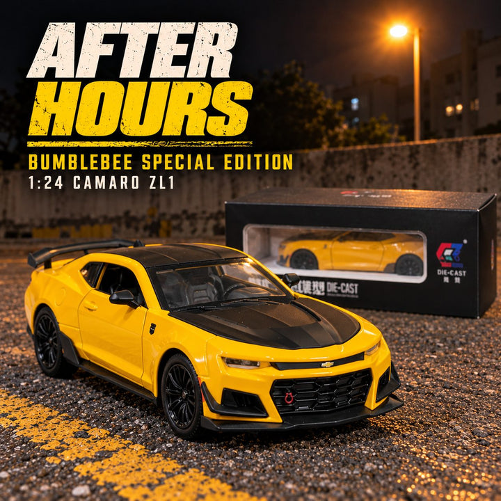 Chevrolet Camaro ZL1 Bumblebee Special Edition 1:24 die-cast model, front view