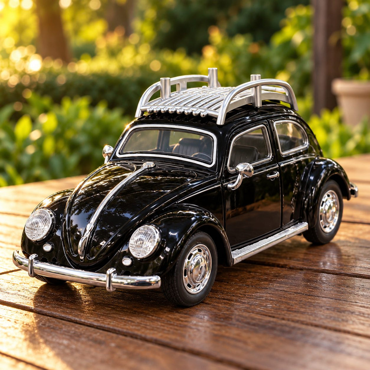 Volkswagen Beetle Foxy | 1:24 Collector Die-Cast | Black Finish
