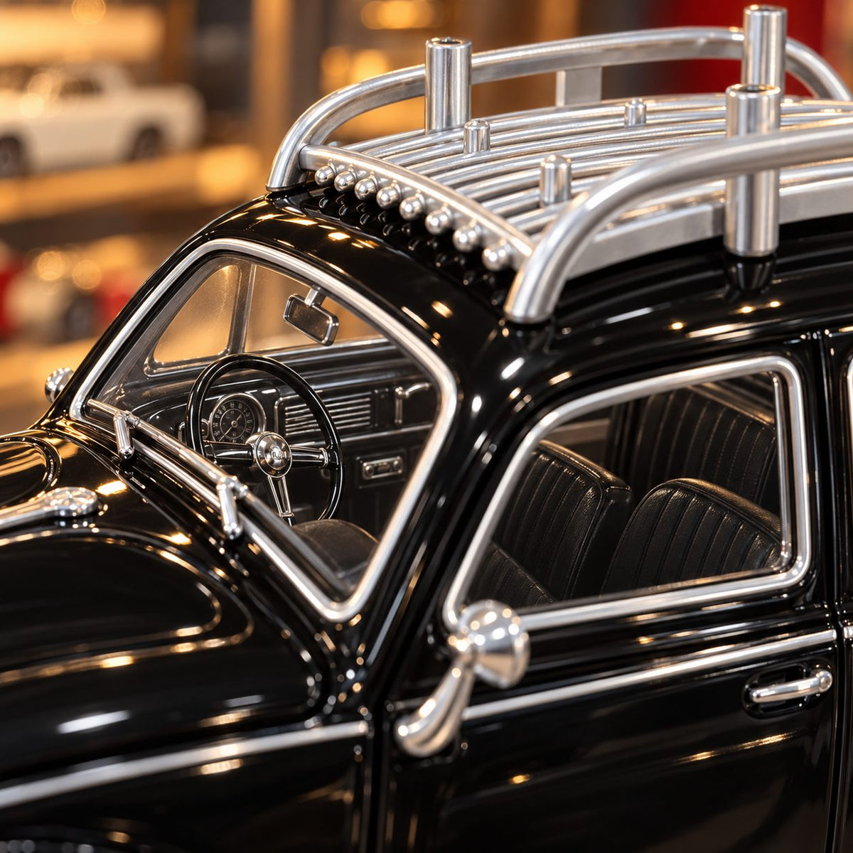 Volkswagen Beetle Foxy | 1:24 Collector Die-Cast | Black Finish
