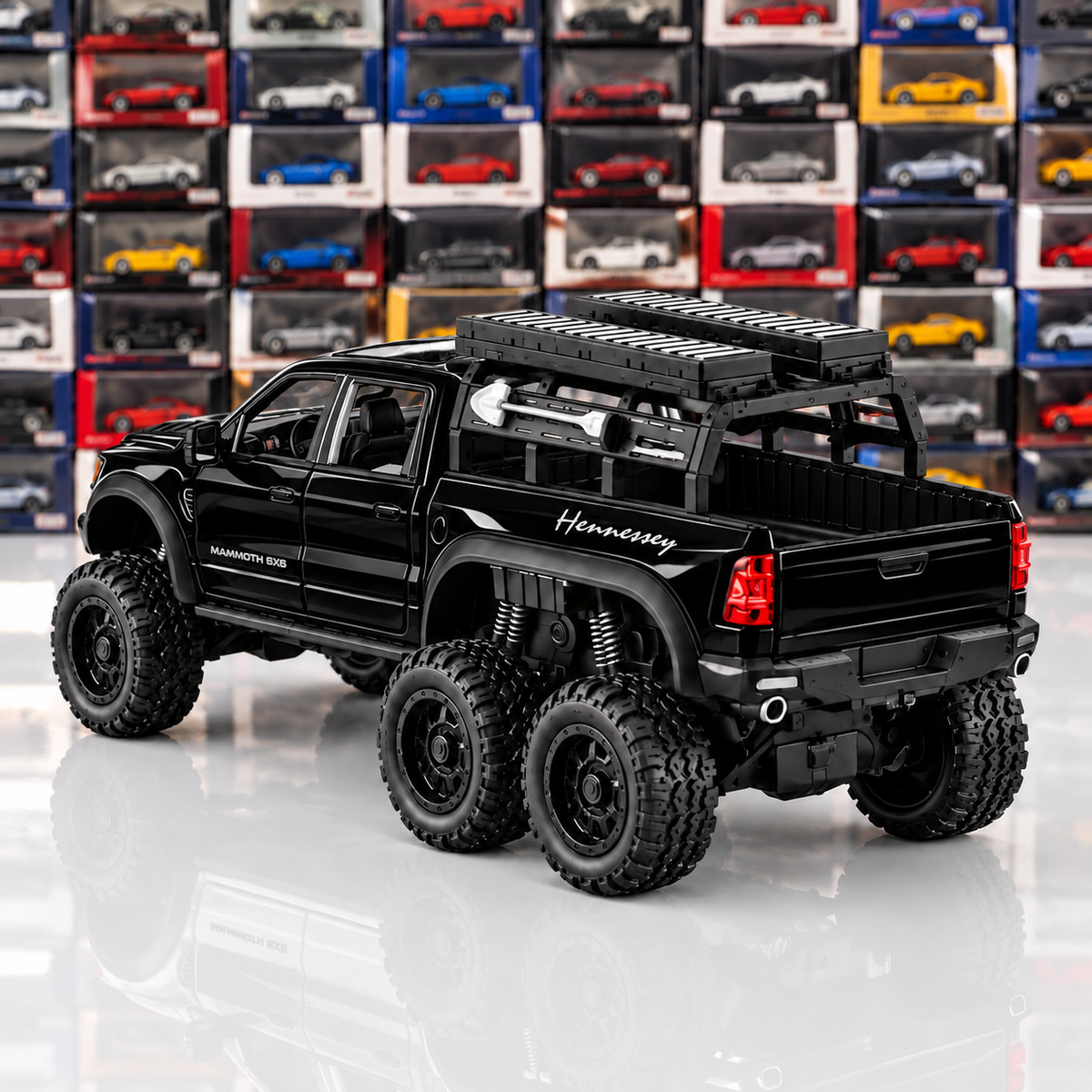 Black Ram Mammoth 6x6 1:24 die-cast, detail