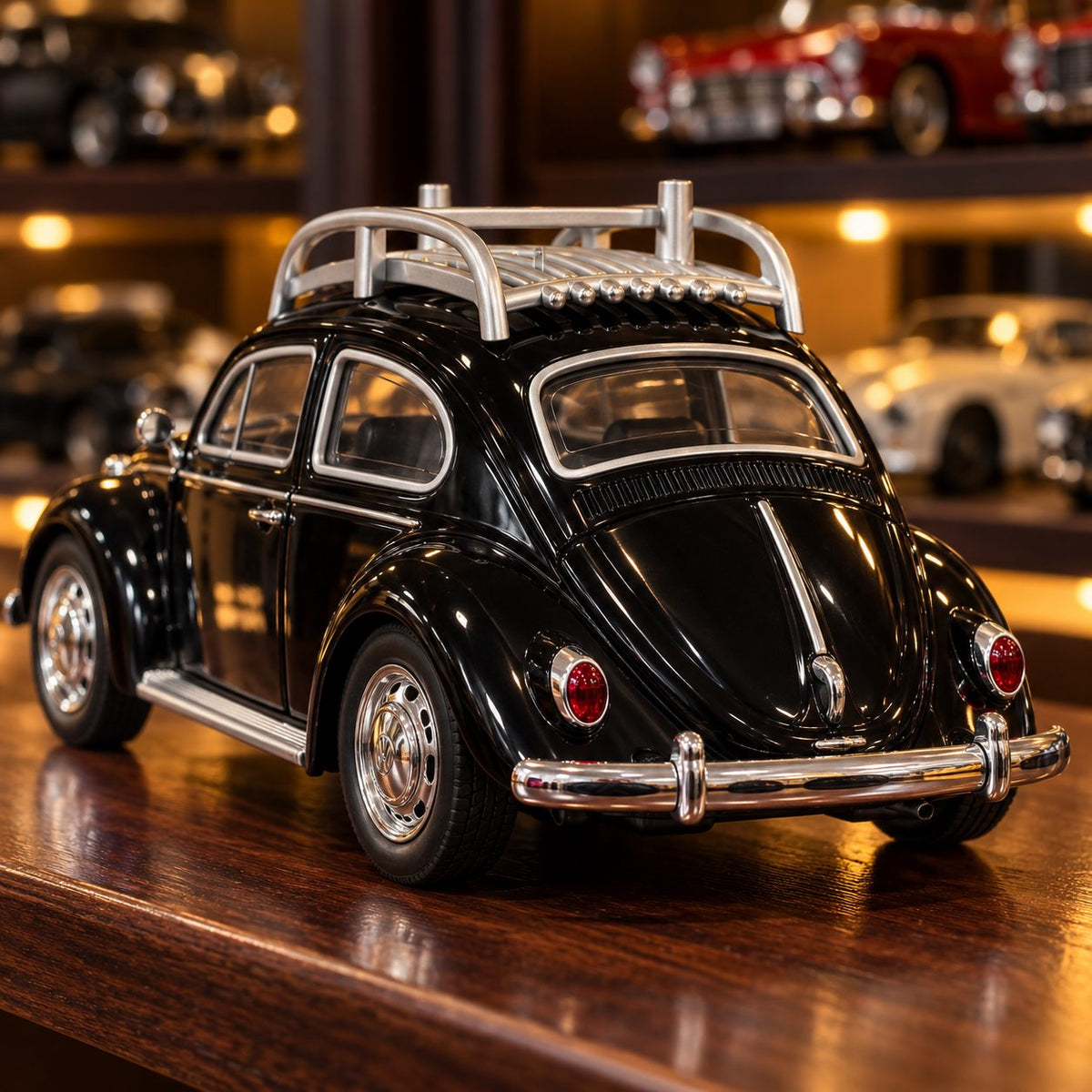 Volkswagen Beetle Foxy | 1:24 Collector Die-Cast | Black Finish