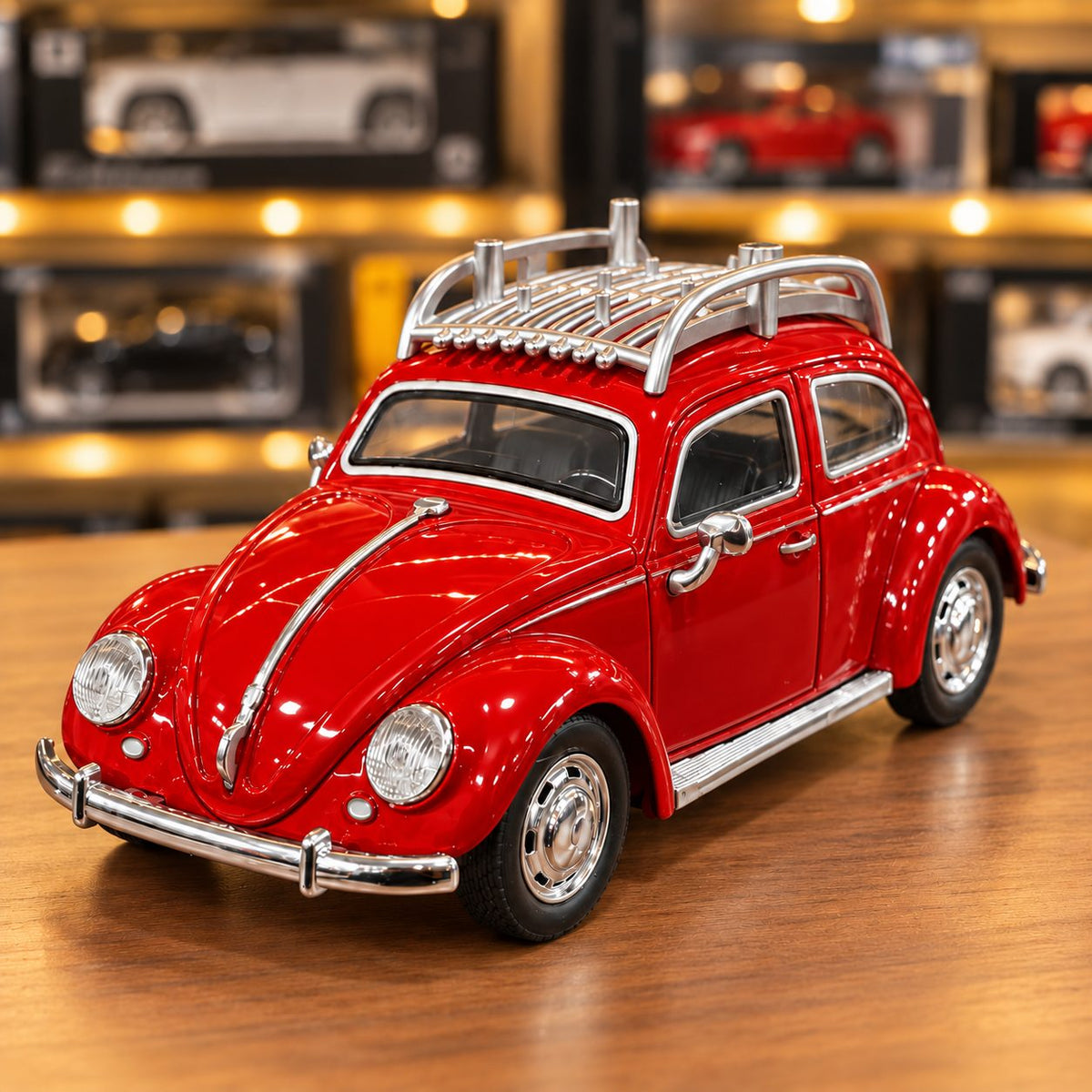 Volkswagen Beetle Foxy | 1:24 Collector Die-Cast | Red Finish