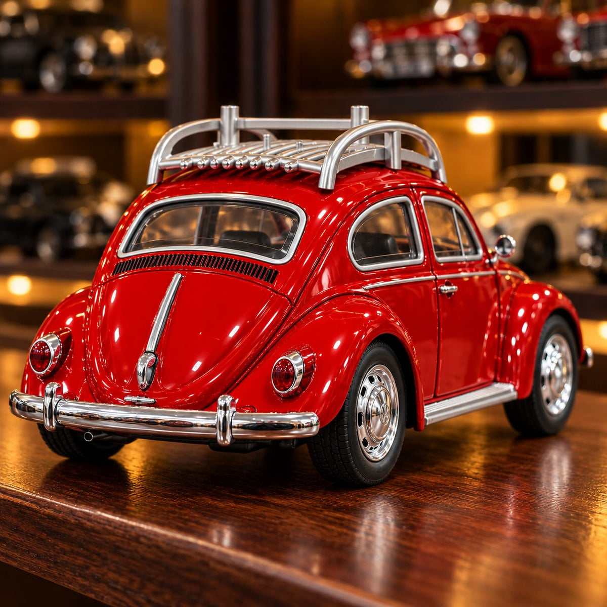 Volkswagen Beetle Foxy | 1:24 Collector Die-Cast | Red Finish