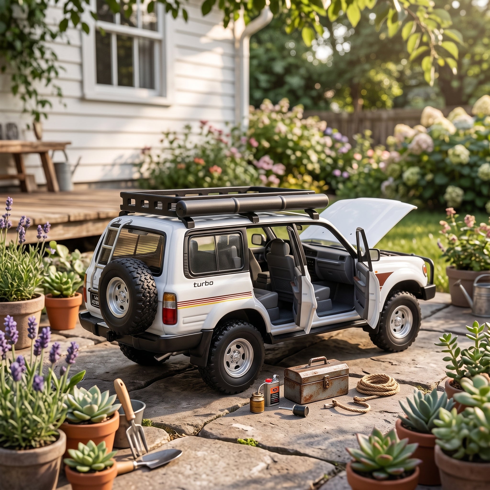 Land Cruiser 80 Series | 1:24 Collector Die-Cast | White Finish