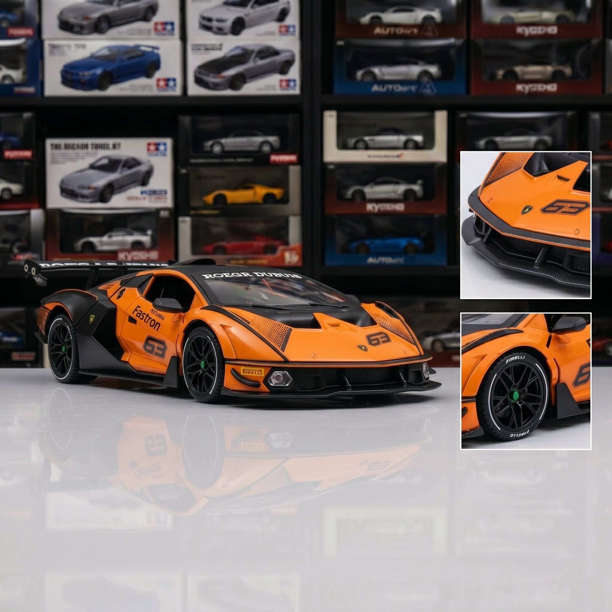 Lamborghini Essenza | 1:24 Collector Die-Cast | Orange Finish