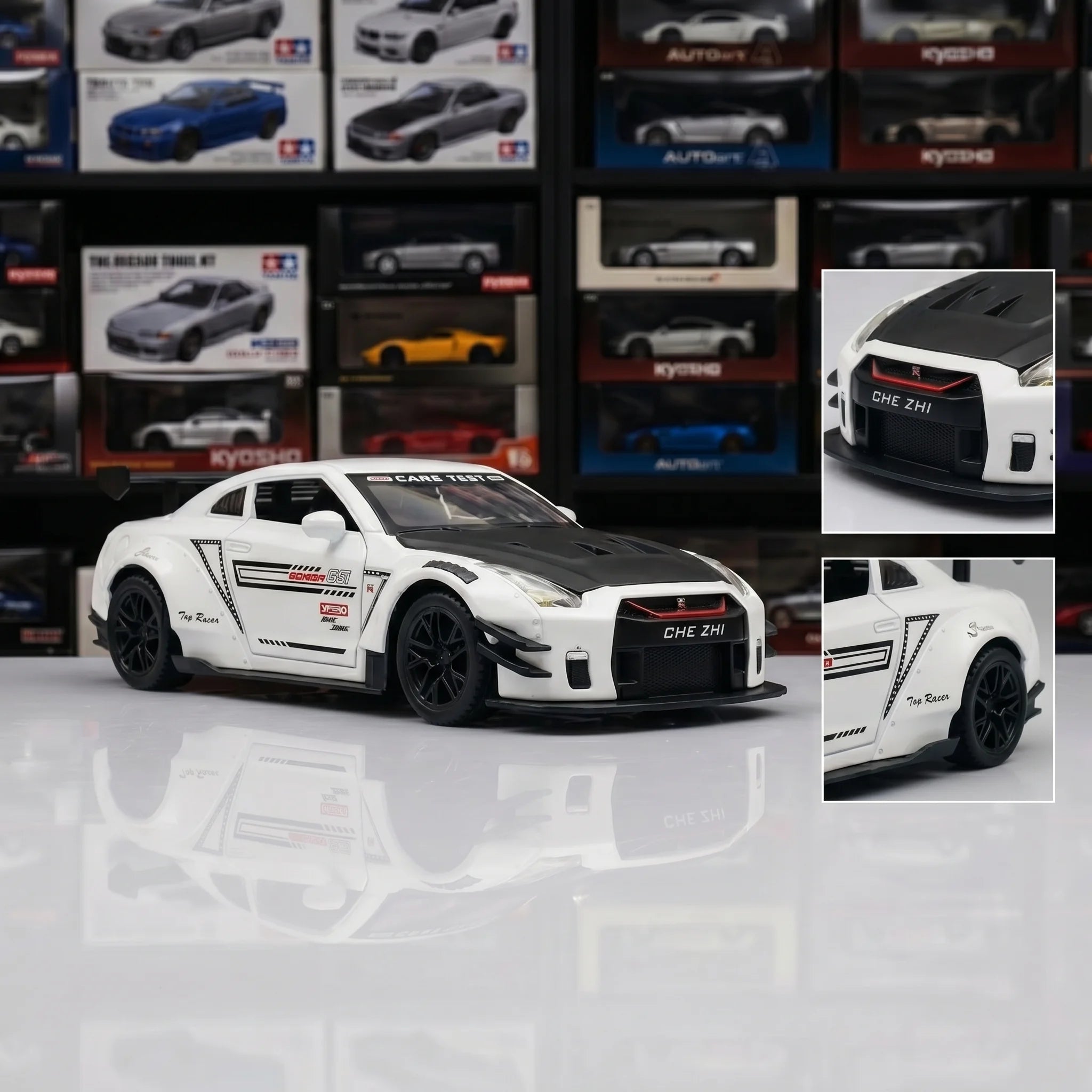 Nissan GTR Race Edition | 1:24 Collector Die-Cast | White Finish