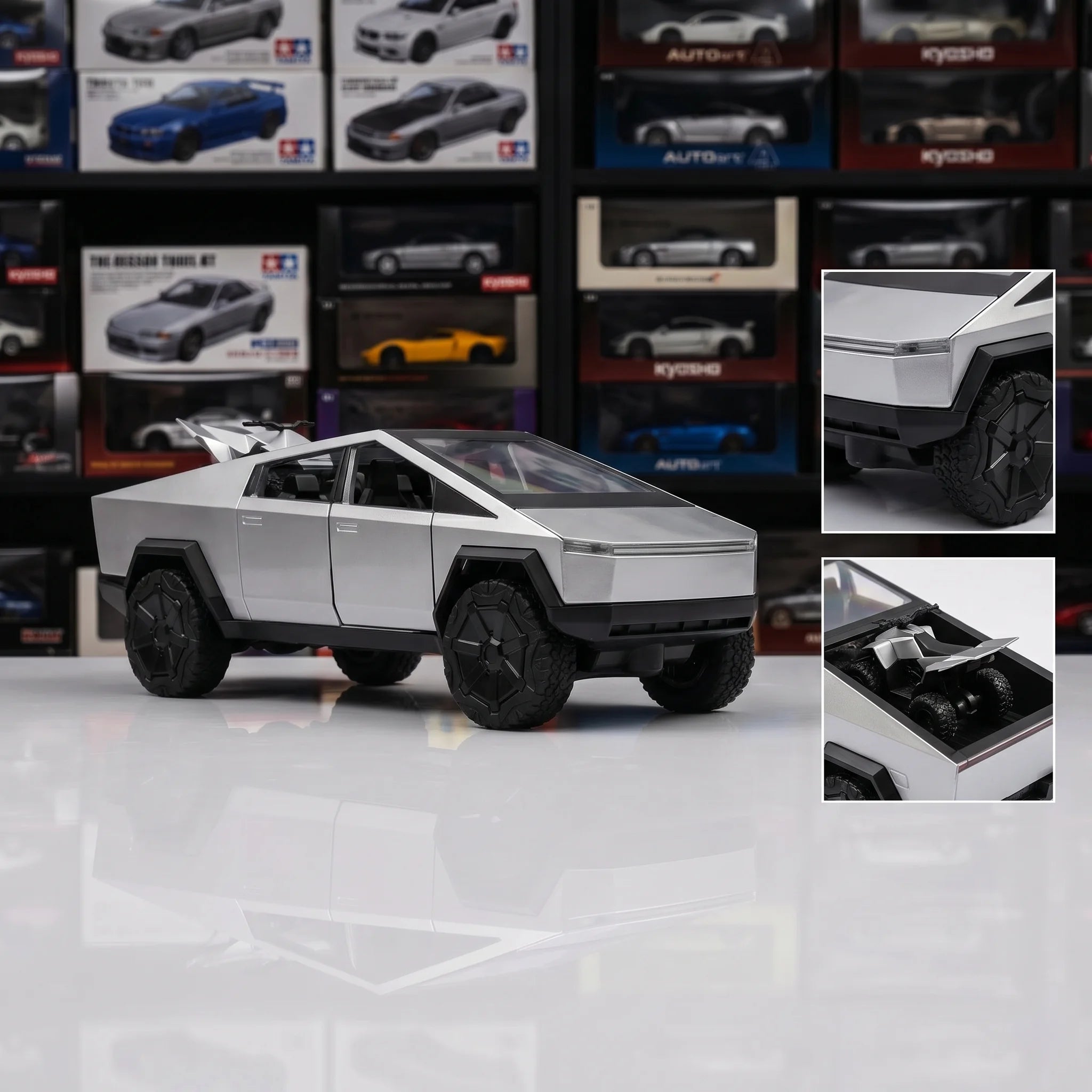 Tesla Cybertruck | 1:24 Collector Die-Cast | Silver Finish