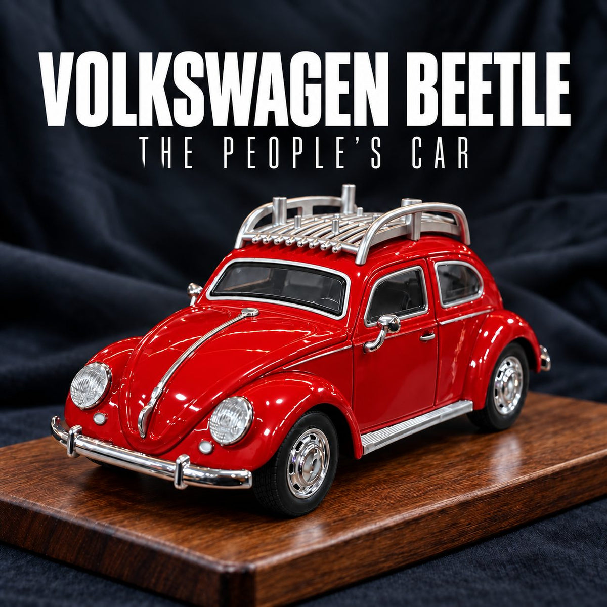 Volkswagen Beetle Foxy | 1:24 Collector Die-Cast | Red Finish