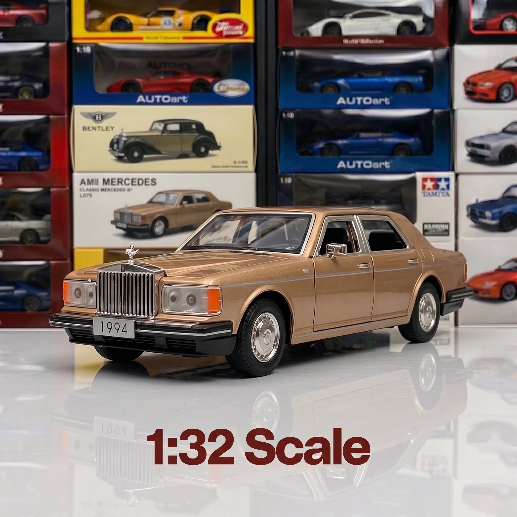 1994 Rolls-Royce | 1:32 Collector Die-Cast | Champagne Gold Finish