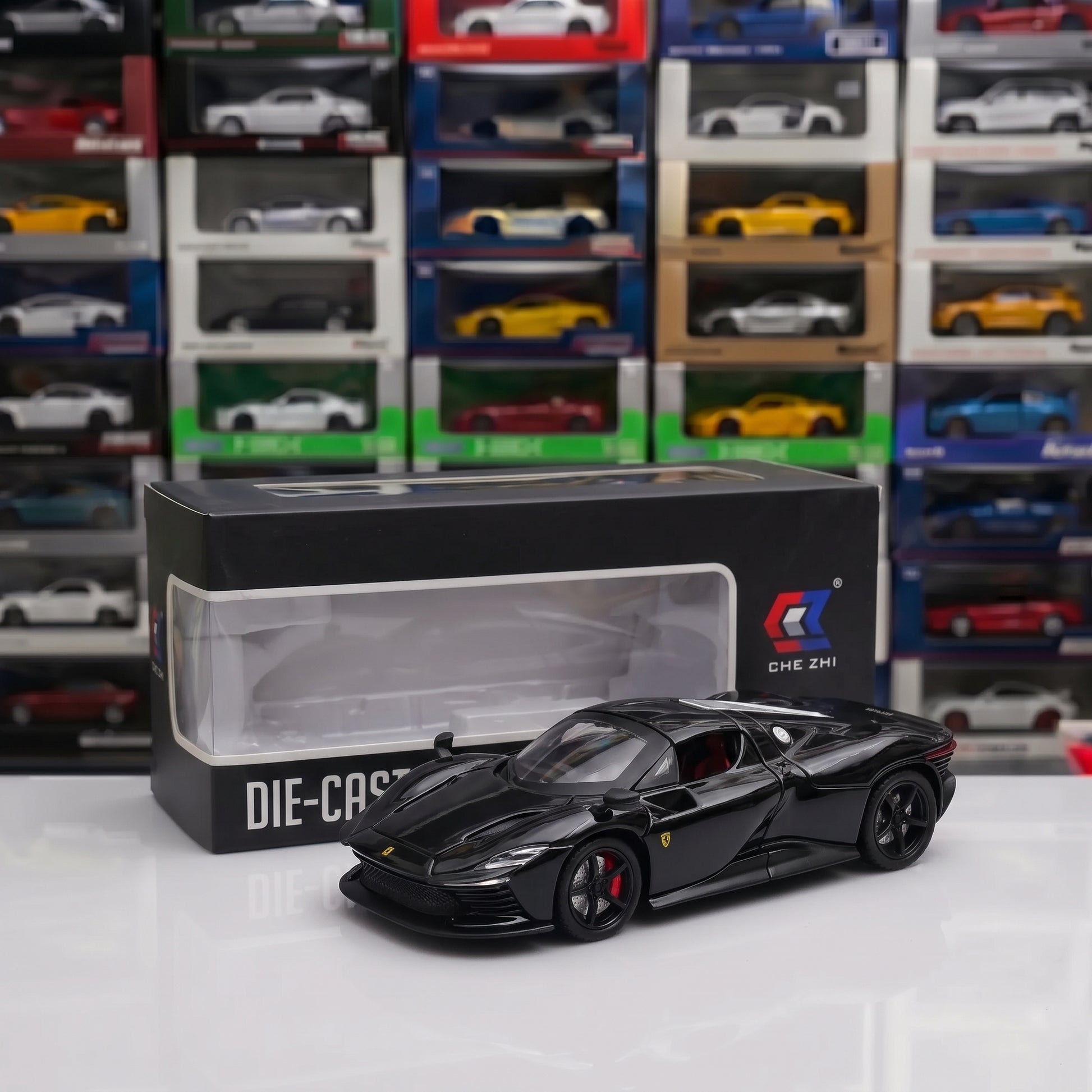 Ferrari Daytona | 1:22 Collector Die-Cast | Black Finish