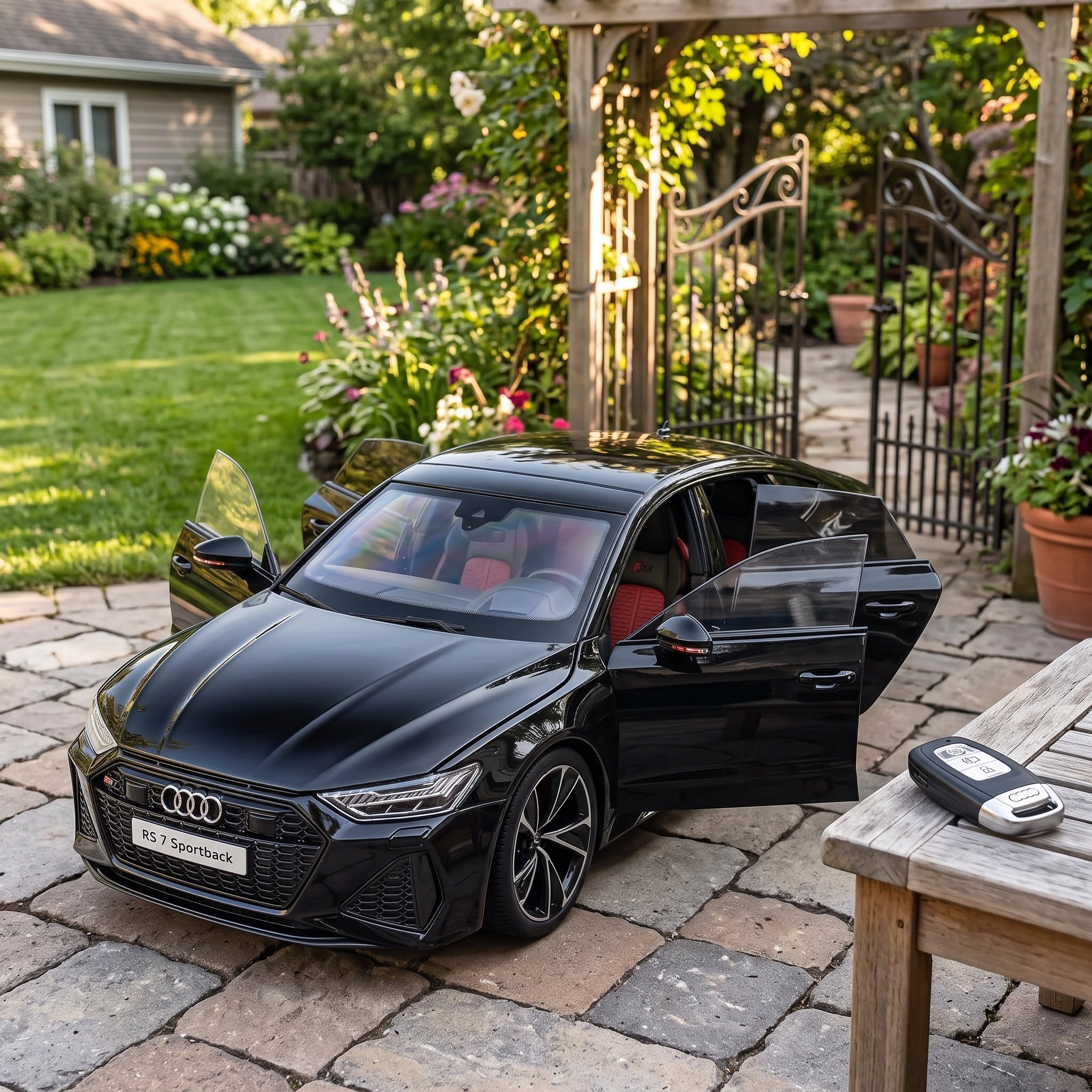Audi RS7 | 1:18 Officially Licensed Die-Cast with Remote | Black Finish