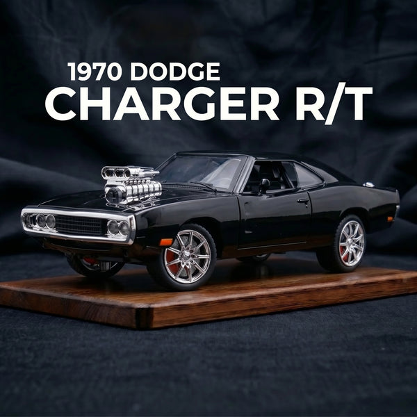 1970 Dodge Charger R/T | 1:24 Collector Die-Cast | Black Finish