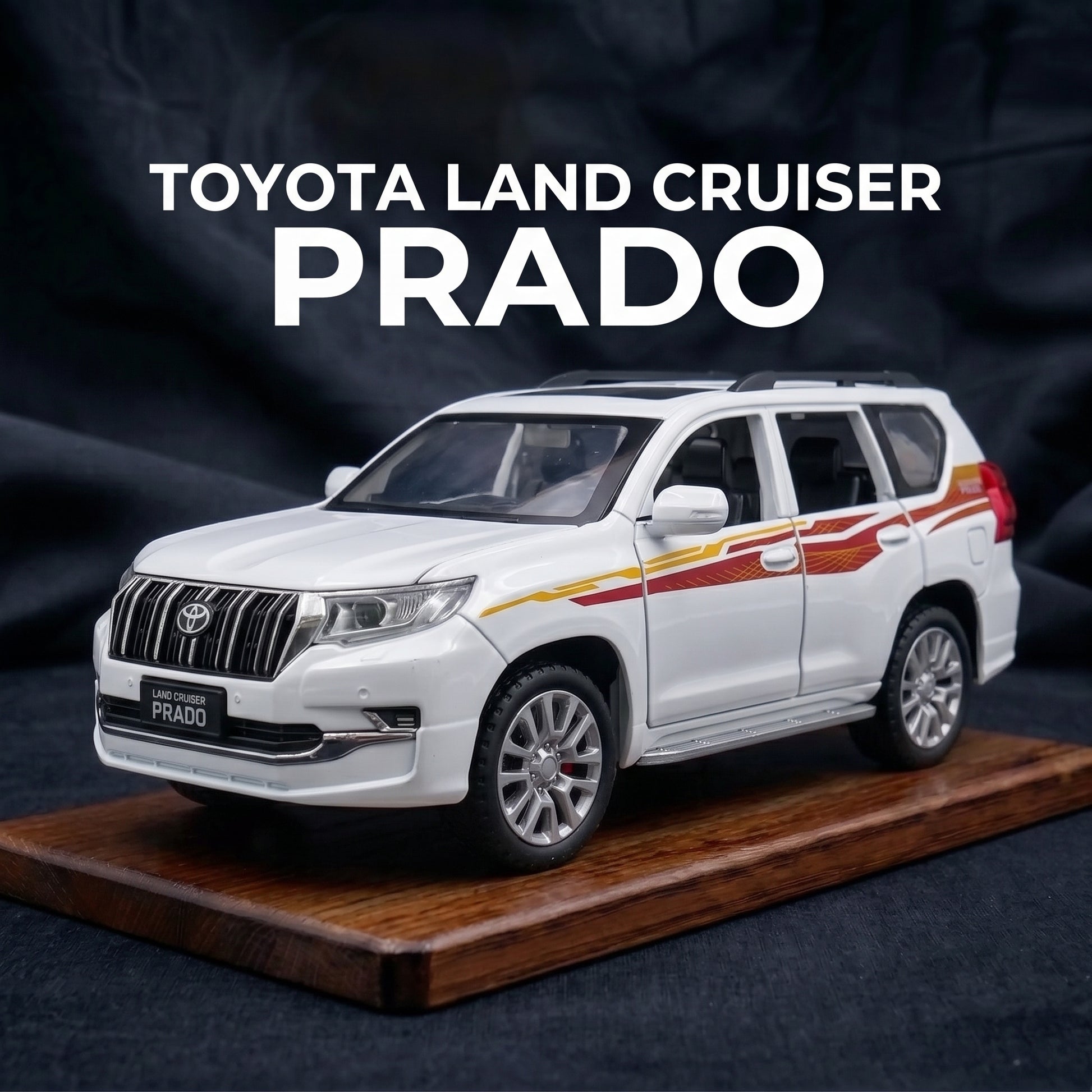Toyota Land Cruiser Prado | 1:24 Collector Die-Cast | White Finish