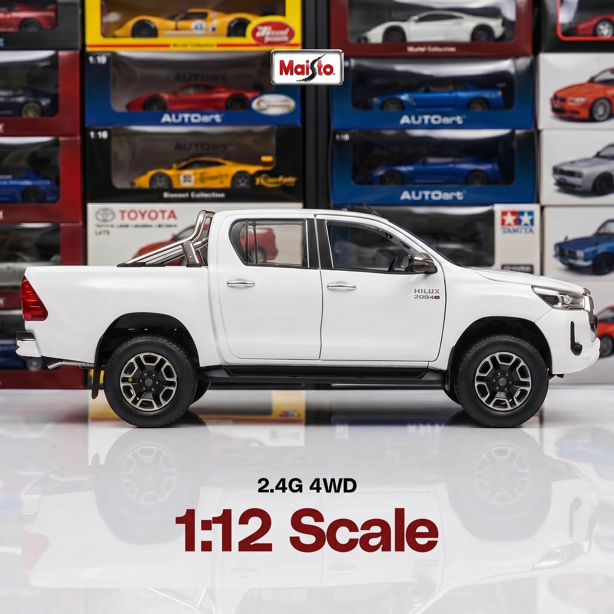 Toyota Hilux Revo | 1:27 Collector Die-Cast | White Finish
