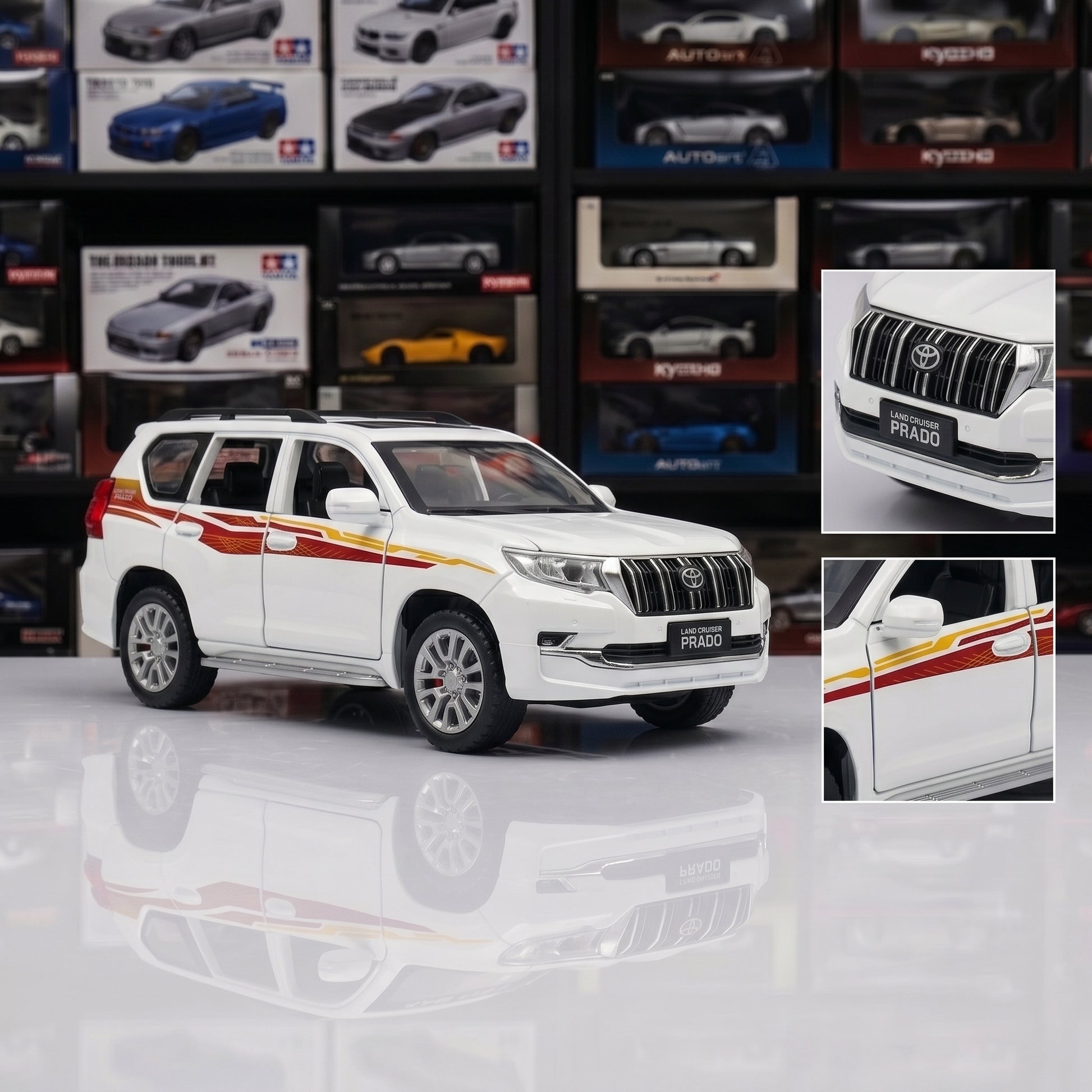 Toyota Land Cruiser Prado | 1:24 Collector Die-Cast | White Finish