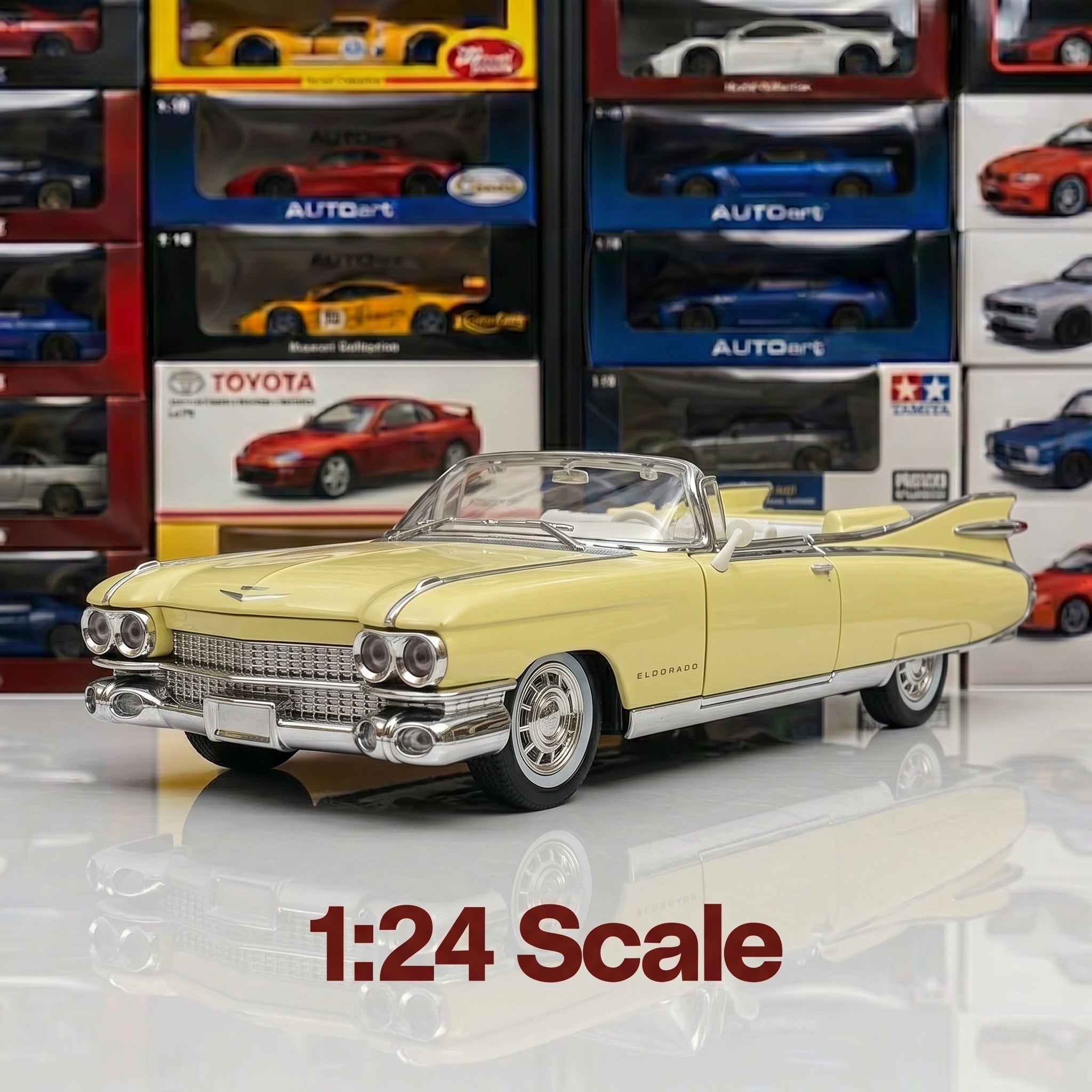 Cadillac Eldorado | 1:24 Collector Die-Cast | Yellow Finish