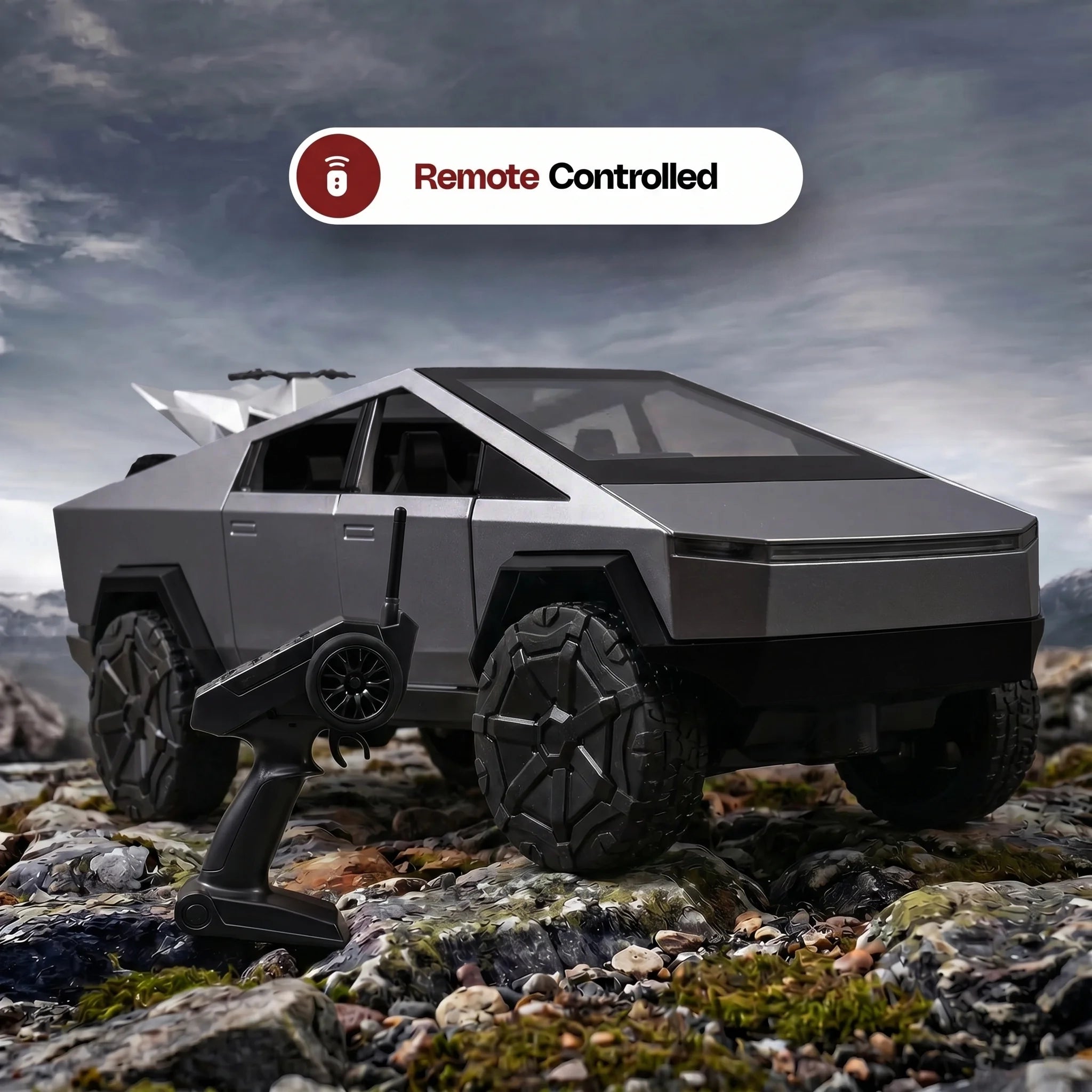 Tesla Cybertruck | 1:24 Collector Die-Cast | Grey Finish
