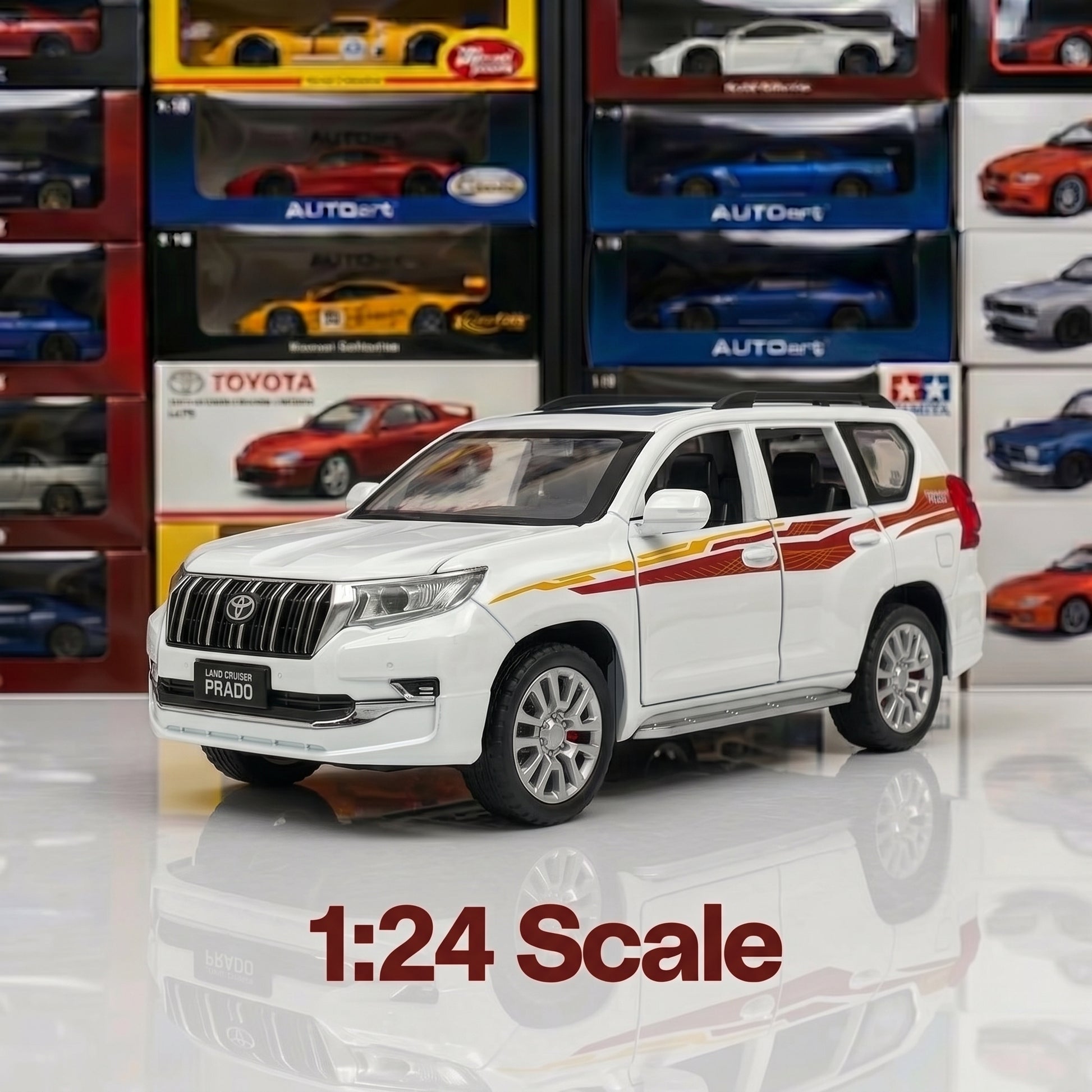 Toyota Land Cruiser Prado | 1:24 Collector Die-Cast | White Finish