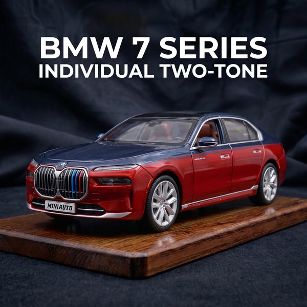BMW i7 X-Drive | 1:24 Collector Die-Cast | Red - 2 Tone Finish