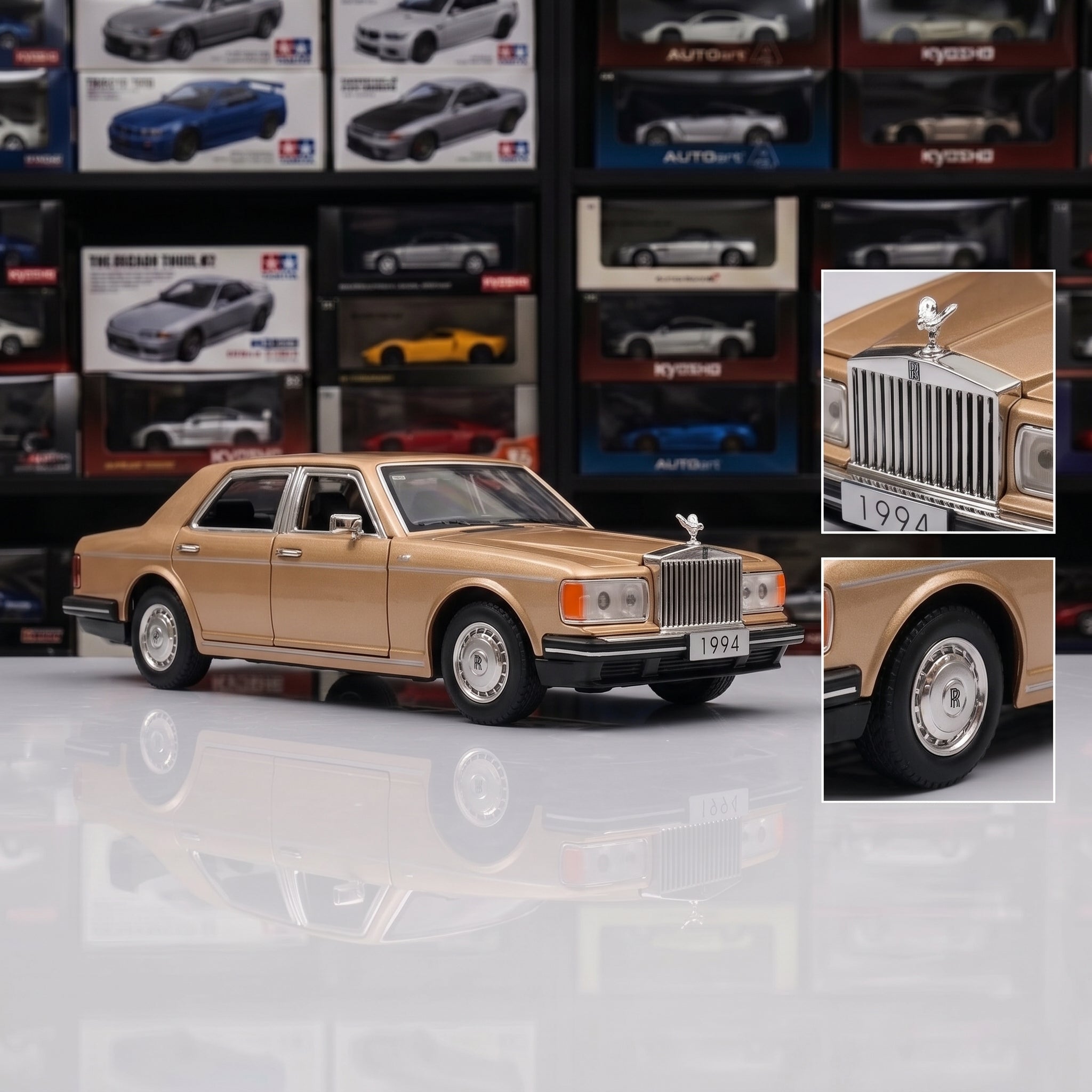 1994 Rolls-Royce | 1:32 Collector Die-Cast | Champagne Gold Finish