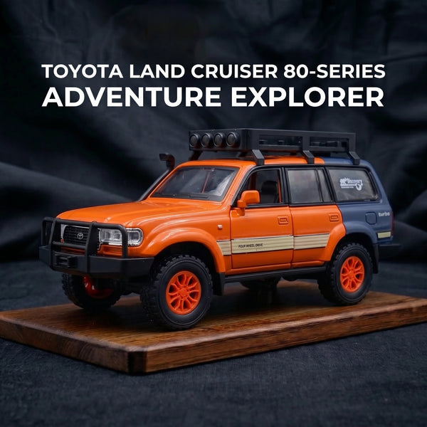 Land Cruiser 80 Series | 1:24 Collector Die-Cast | Orange Finish