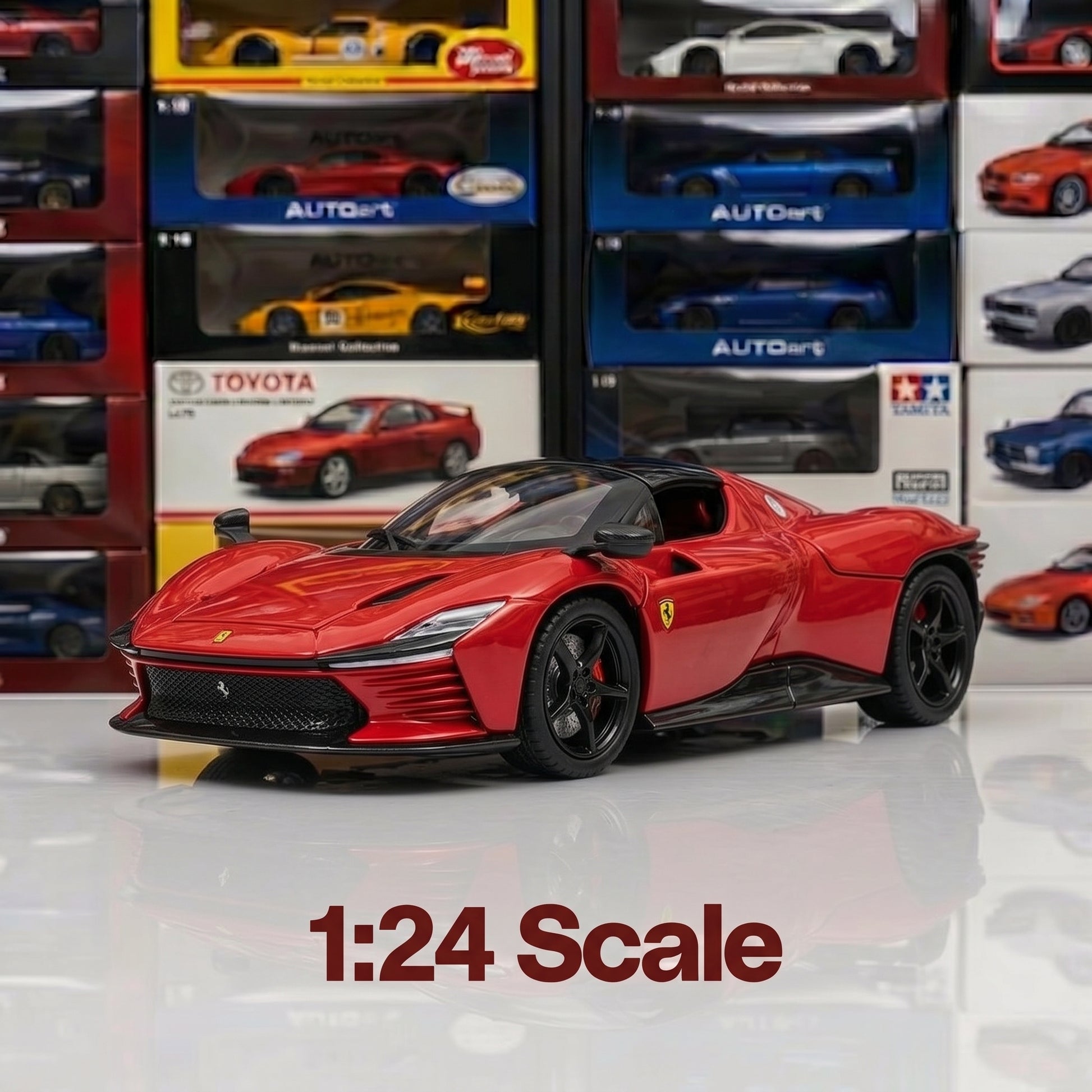 Ferrari Daytona | 1:22 Collector Die-Cast | Red Finish