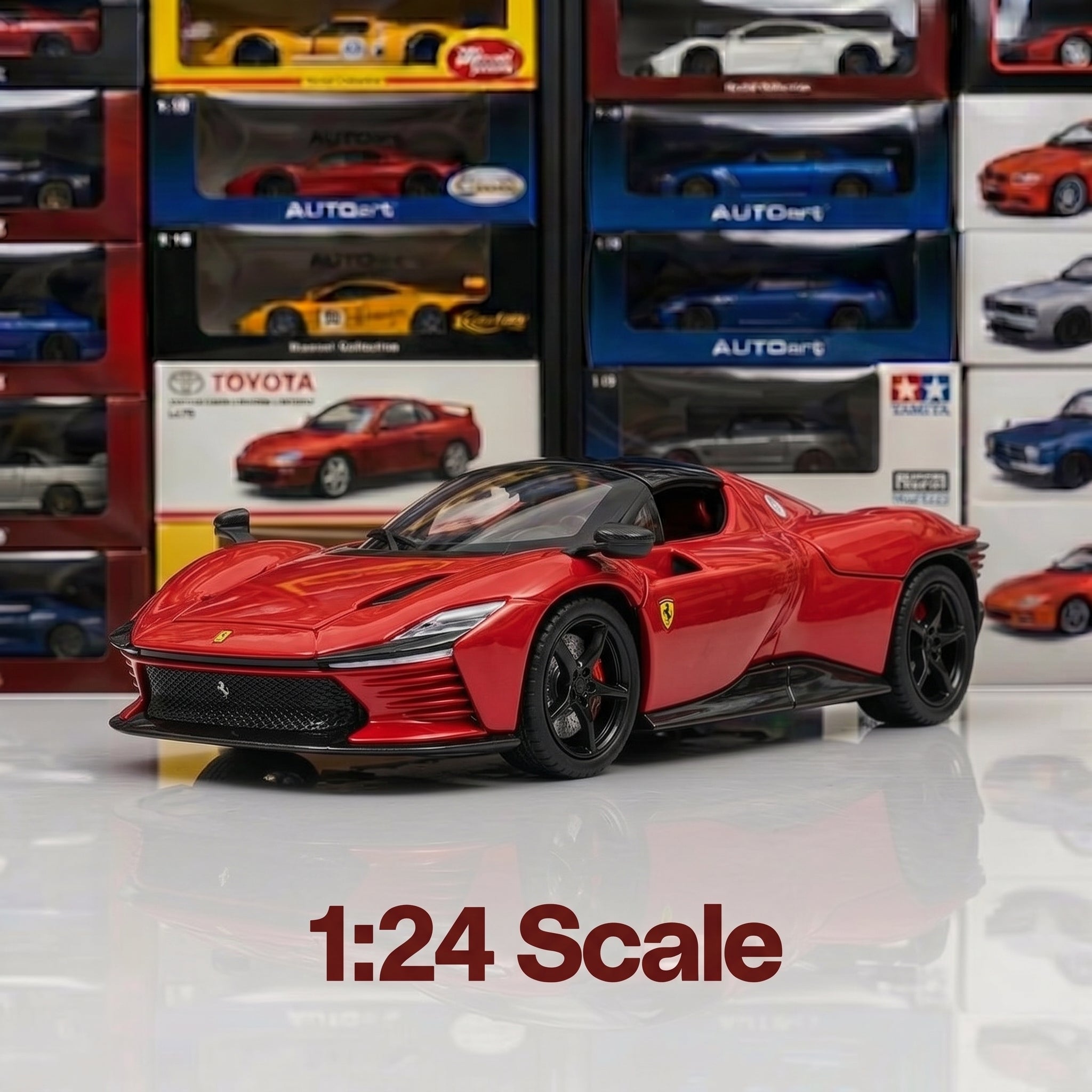 Ferrari Daytona | 1:22 Collector Die-Cast | Red Finish