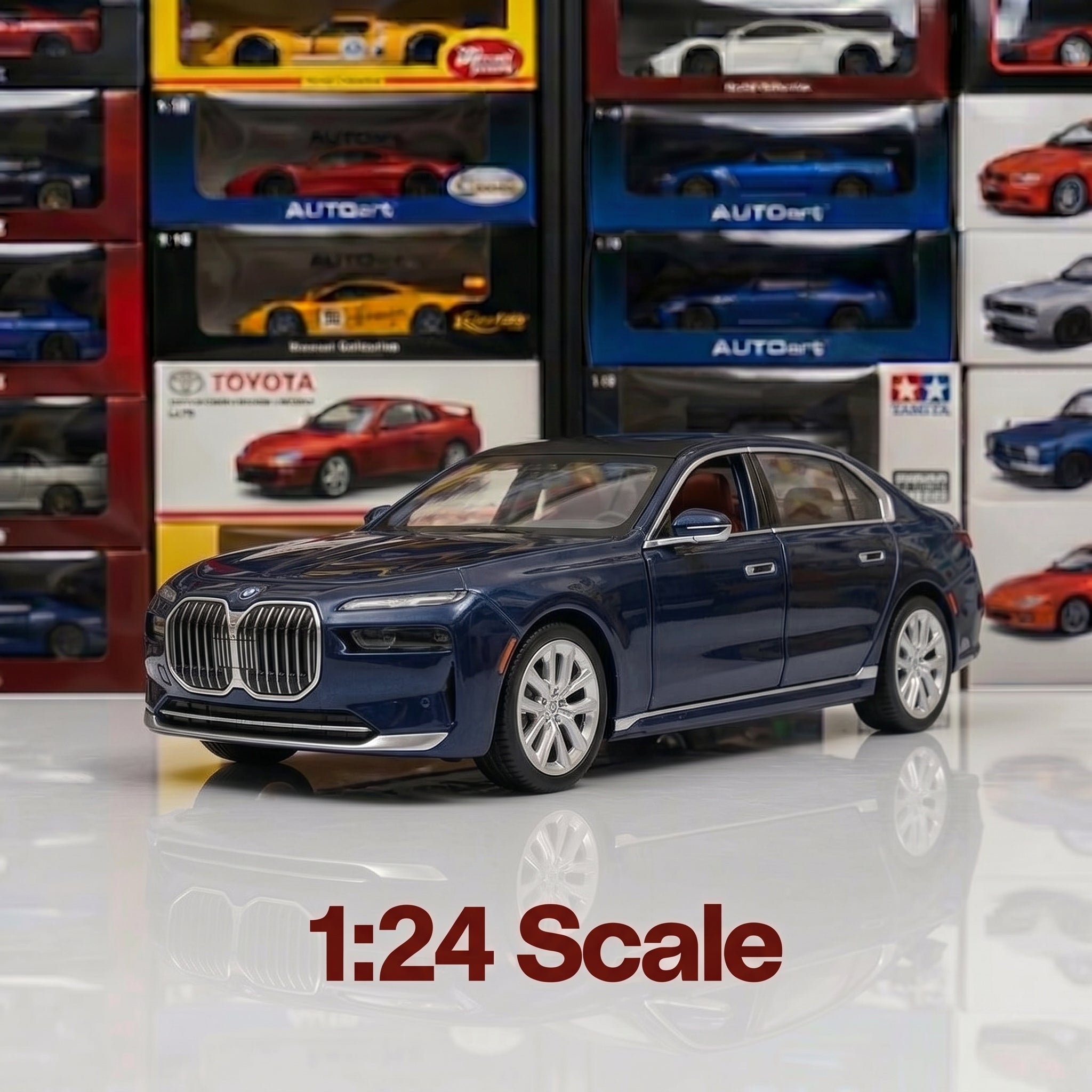 BMW i7 X-Drive | 1:24 Collector Die-Cast | Blue Finish