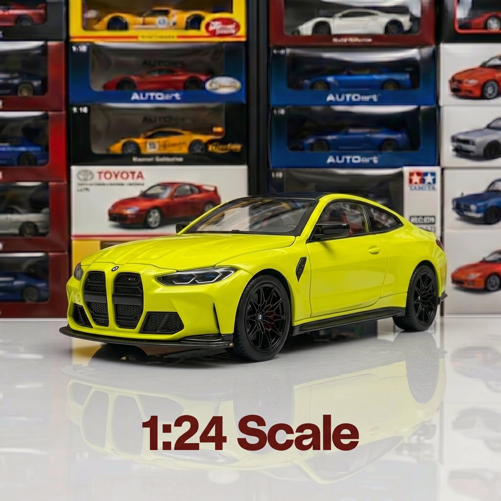 BMW M4 G82 | 1:24 Collector Die-Cast | Yellow Finish