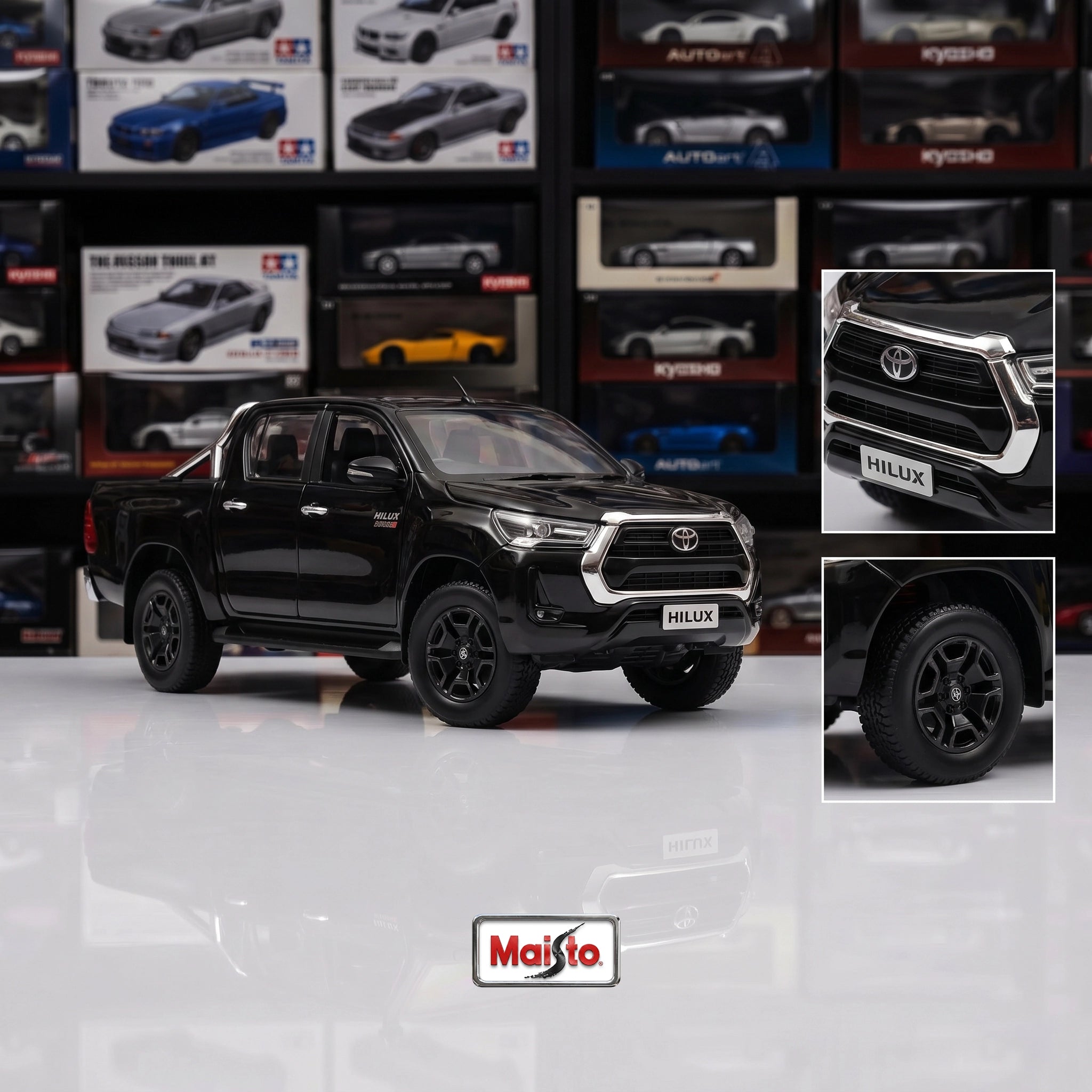 Toyota Hilux Revo | 1:27 Collector Die-Cast | Black Finish