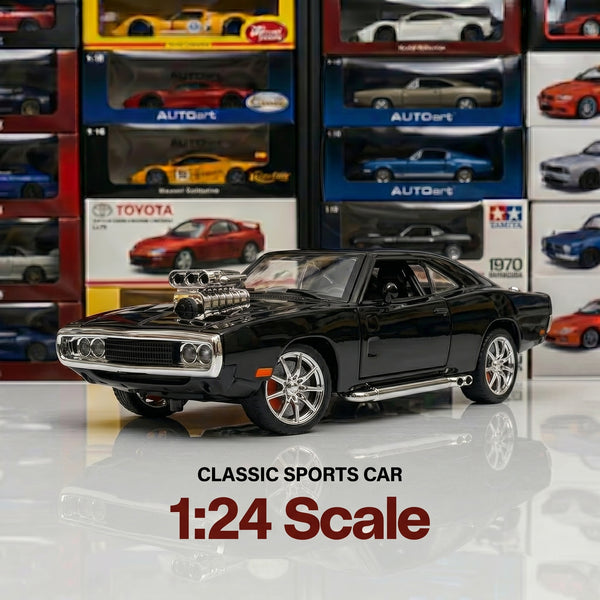 1970 Dodge Charger R/T | 1:24 Collector Die-Cast | Black Finish