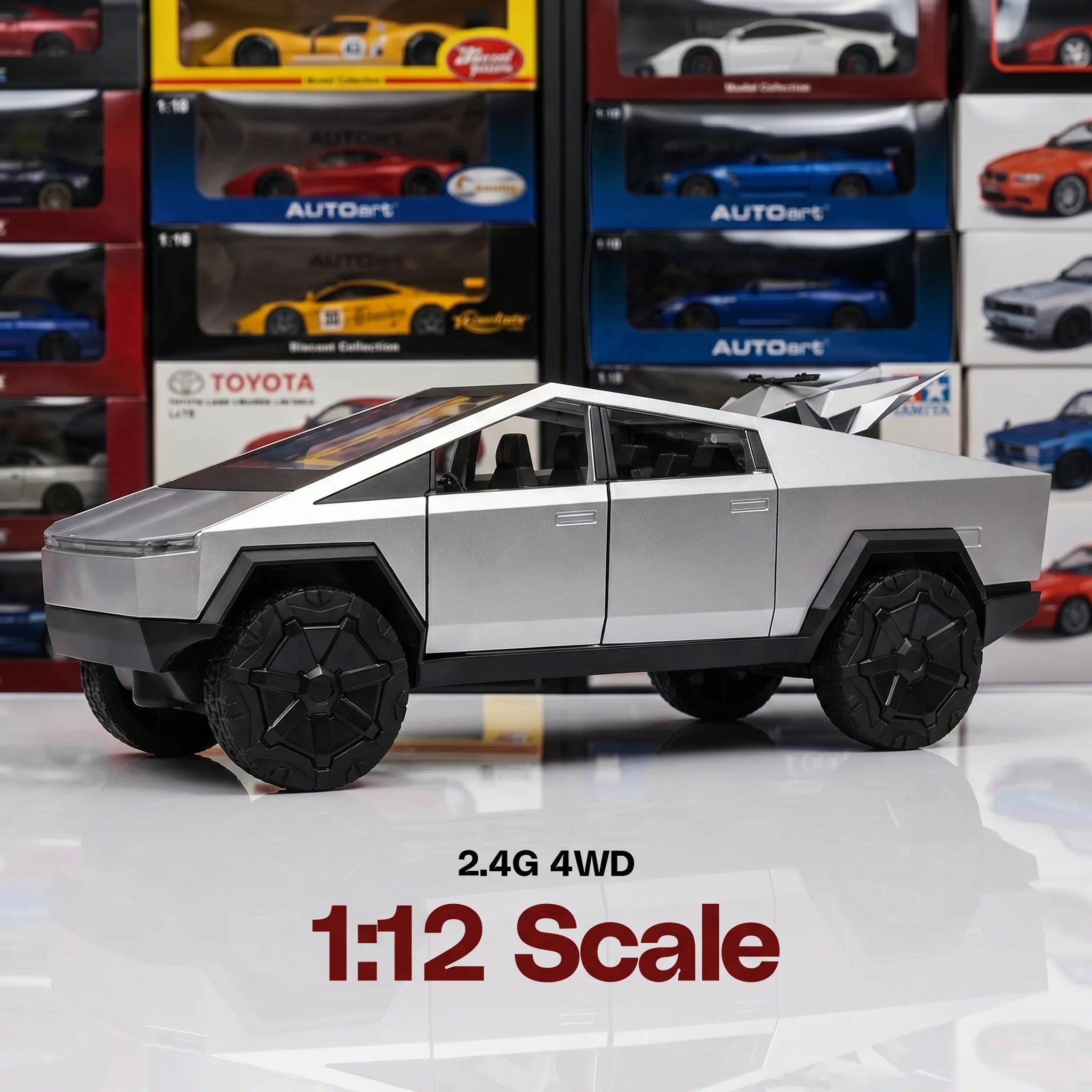 Tesla Cybertruck | 1:24 Collector Die-Cast | Silver Finish