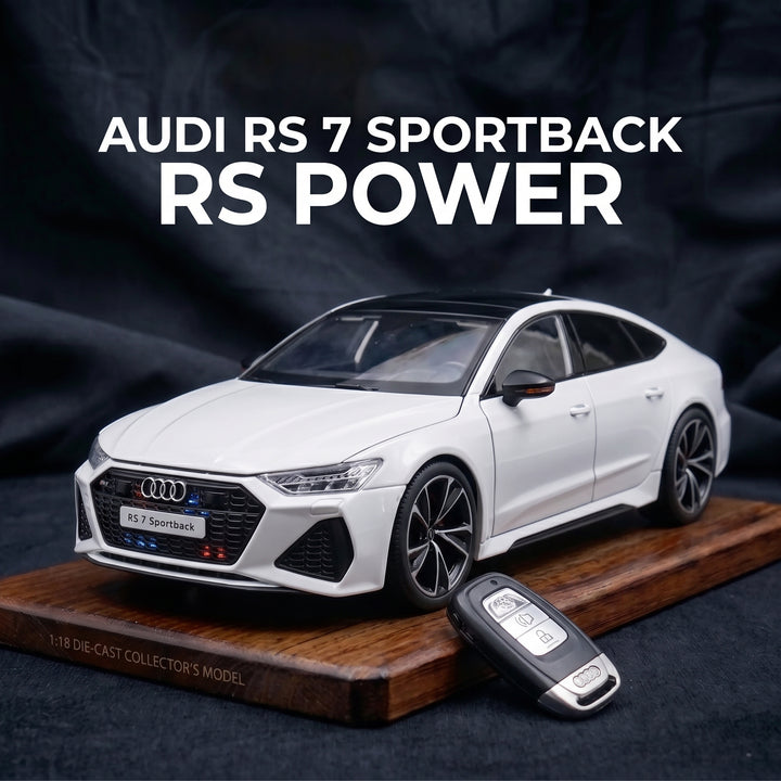 Audi RS7 | 1:18 Officially Licensed Die-Cast with Remote | White Finish