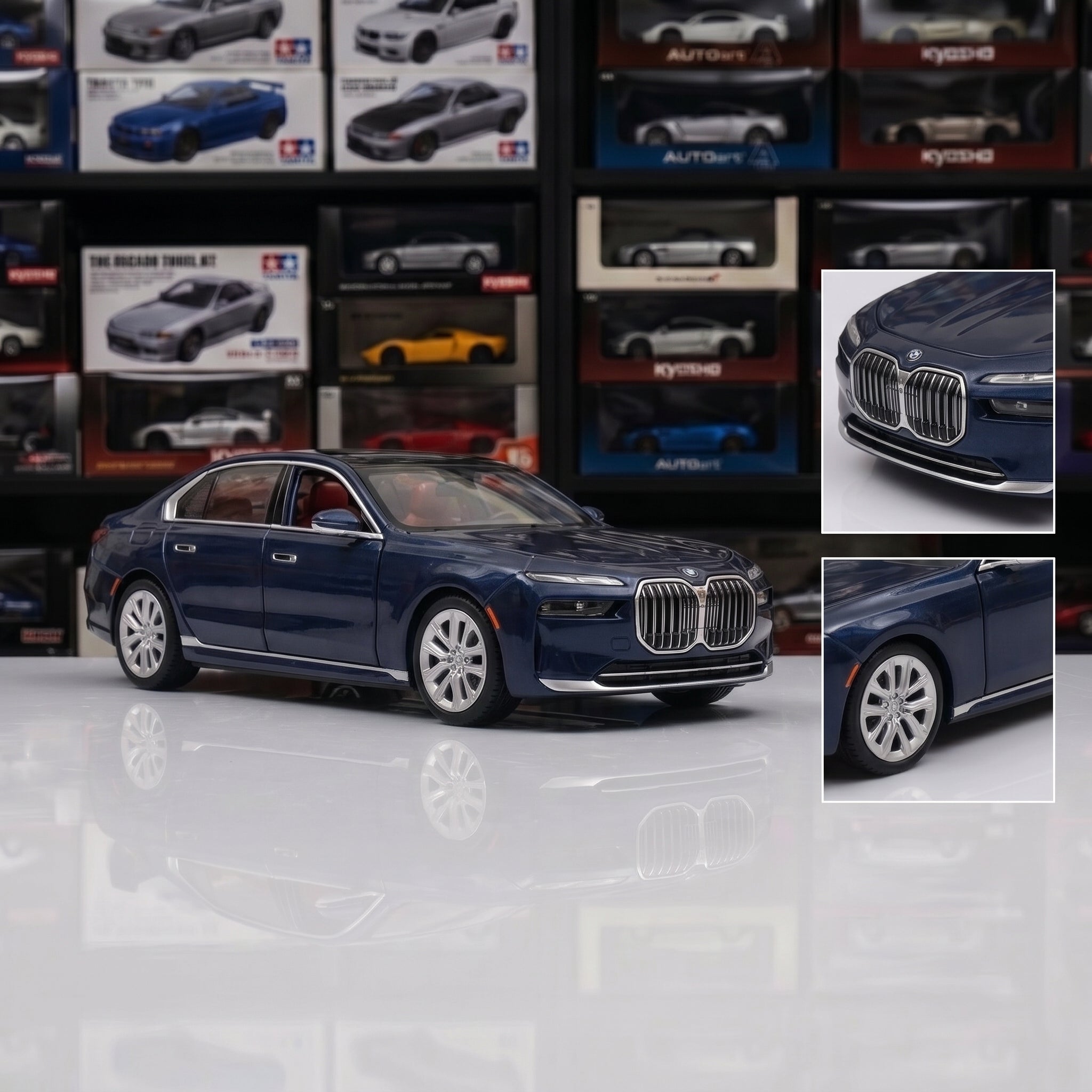 BMW i7 X-Drive | 1:24 Collector Die-Cast | Blue Finish