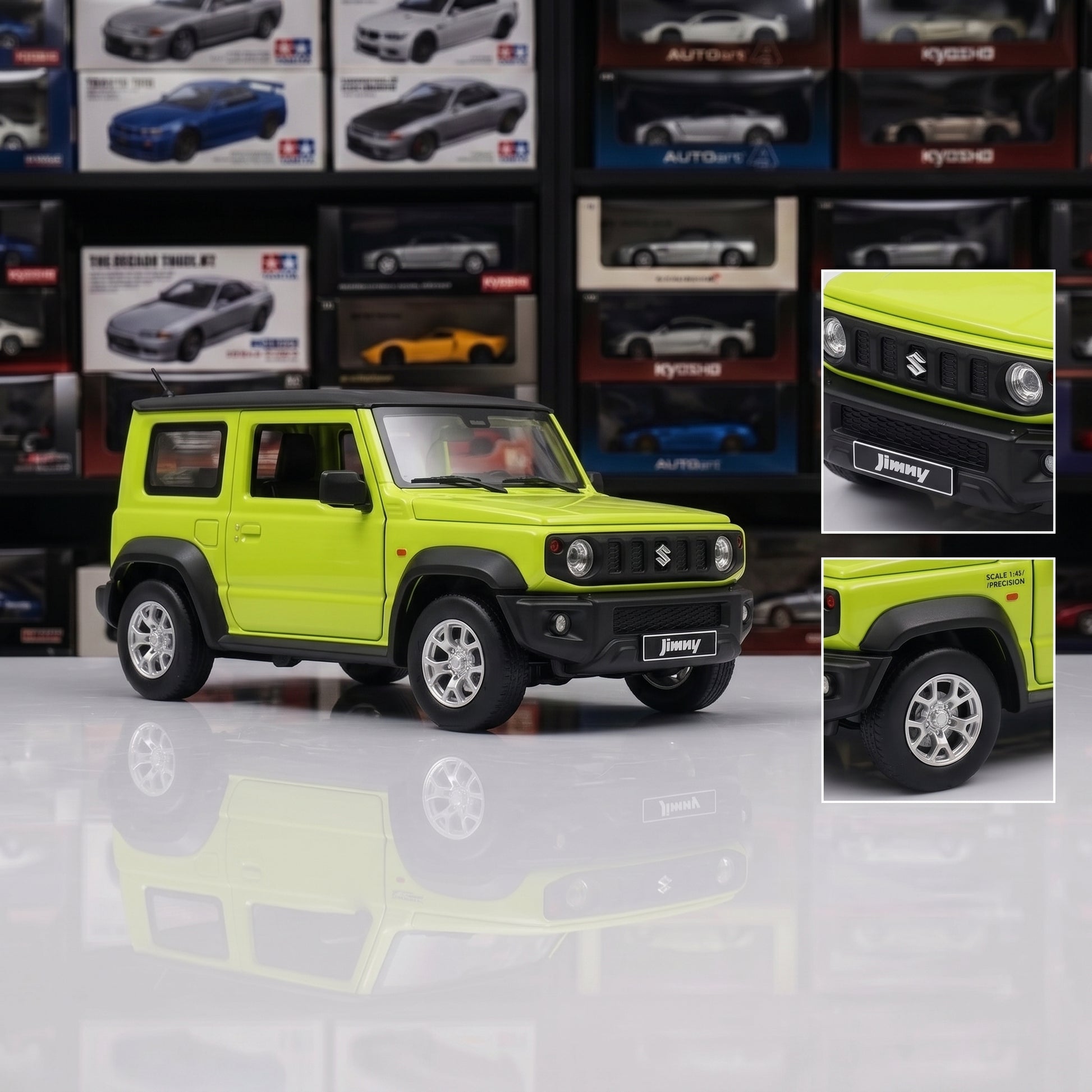 Suzuki Jimny | 1:18 Officially Licensed Die-Cast | Neon Green Finish
