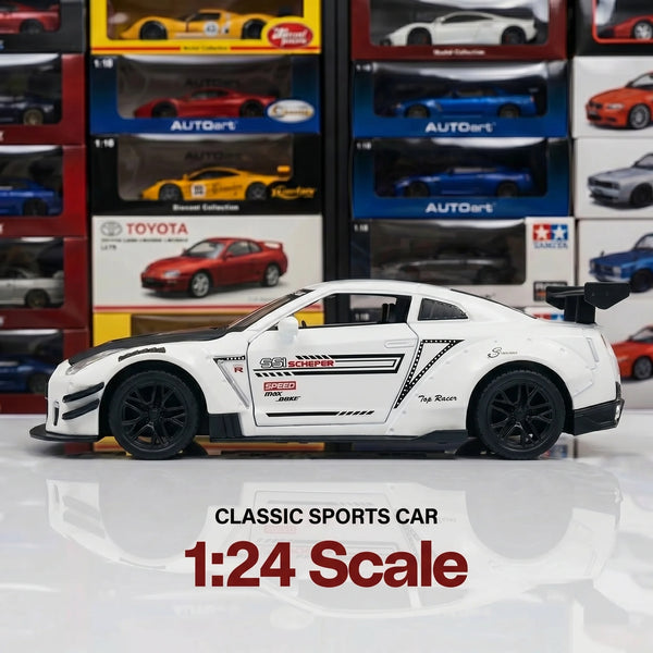 Nissan GTR Race Edition | 1:24 Collector Die-Cast | White Finish