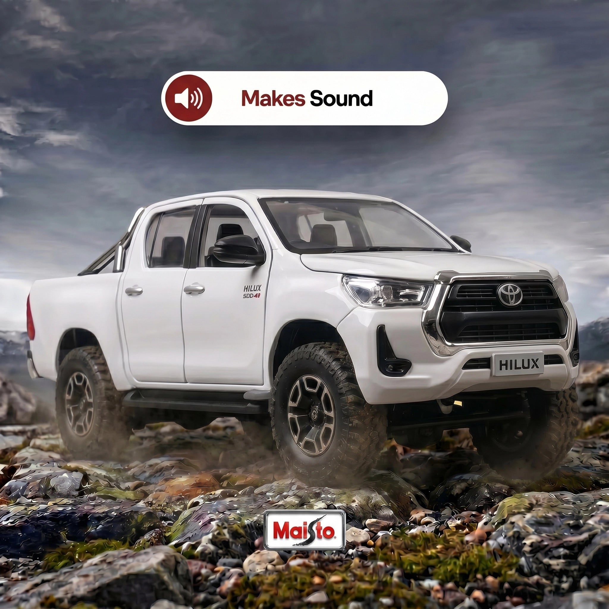 Toyota Hilux Revo | 1:27 Collector Die-Cast | White Finish