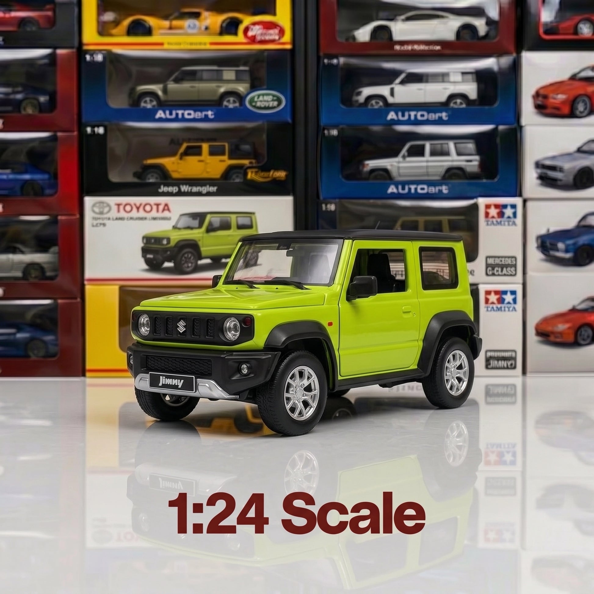 Suzuki Jimny | 1:18 Officially Licensed Die-Cast | Neon Green Finish