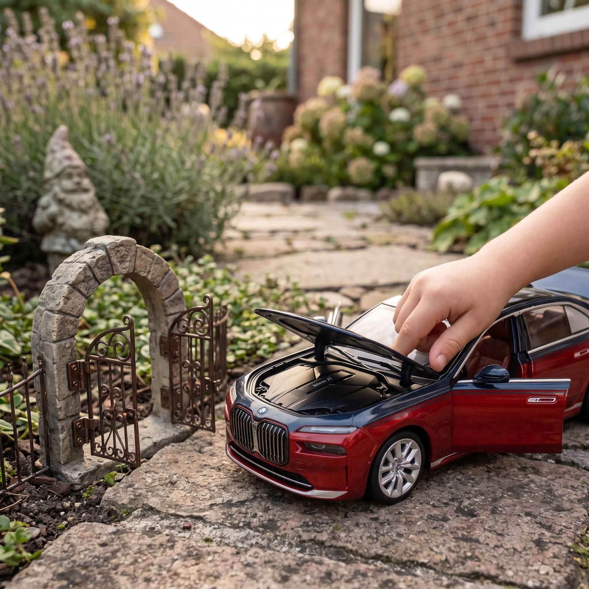 BMW i7 X-Drive | 1:24 Collector Die-Cast | Red - 2 Tone Finish