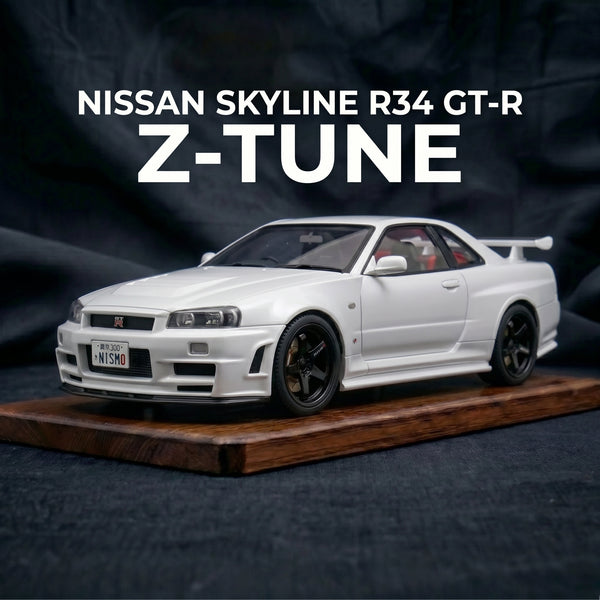 Nissan GTR R34 | 1:24 Collector Die-Cast | White Finish