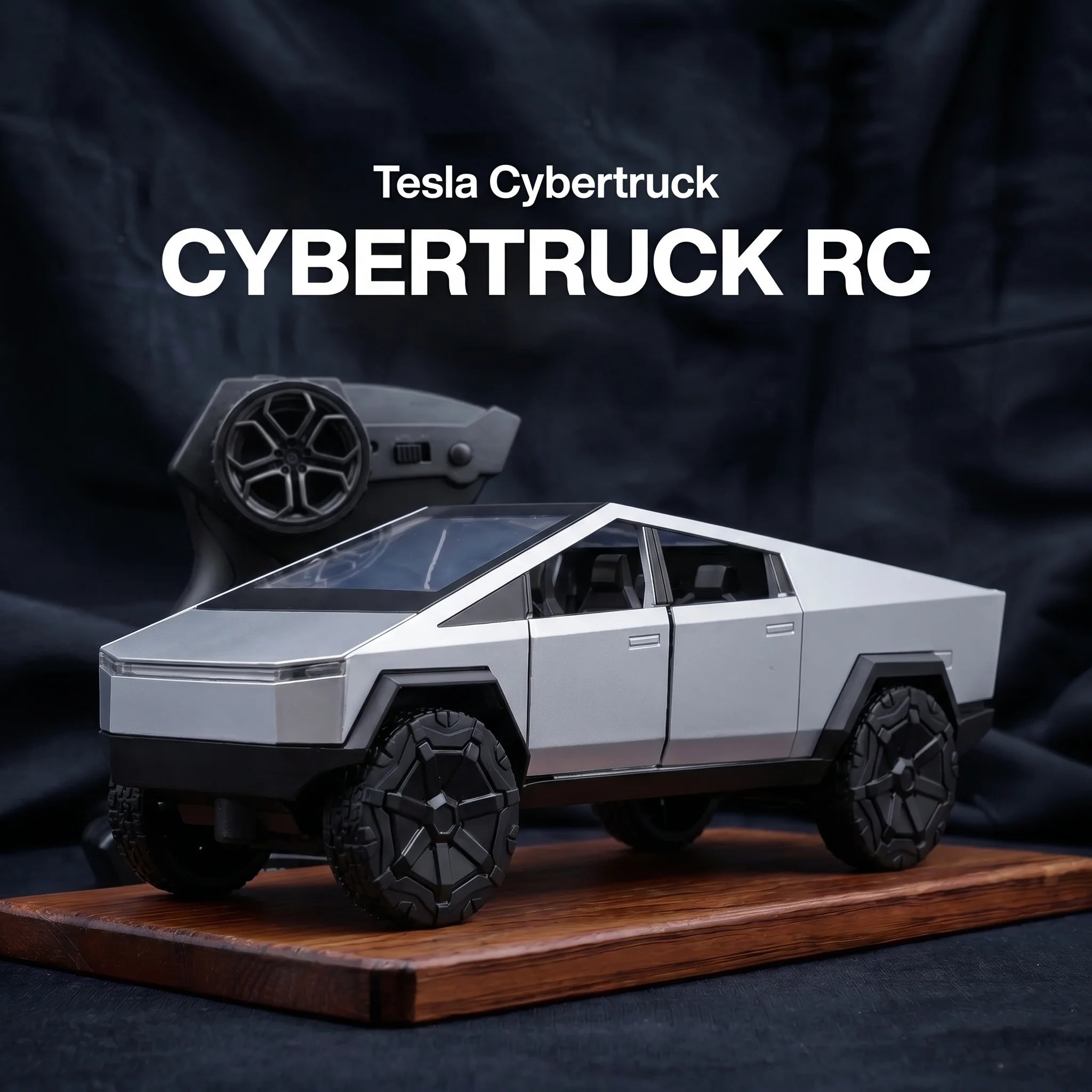 Tesla Cybertruck | 1:24 Collector Die-Cast | Silver Finish