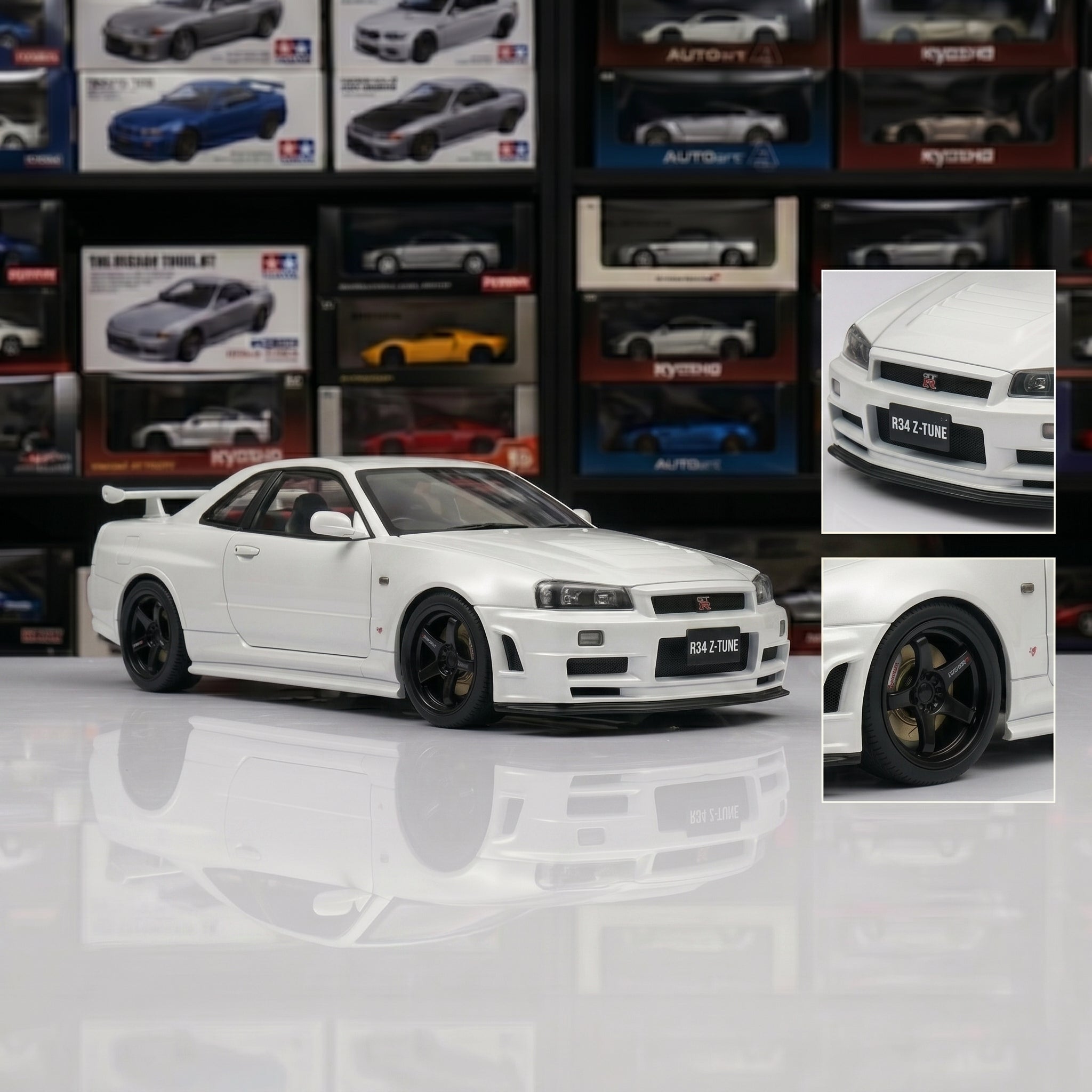 Nissan GTR R34 | 1:24 Collector Die-Cast | White Finish